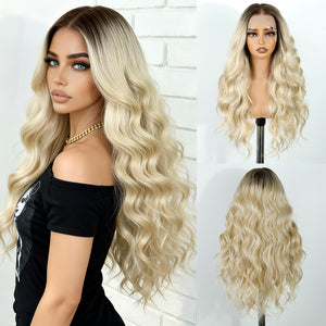 Synthetic Hair Wig for Thinning Hair, 3-4.5 Inches, Heat Resistant Amazon.com : starluck 14 Inch Ombre Dark Blonde Hair Toppers  main image 2